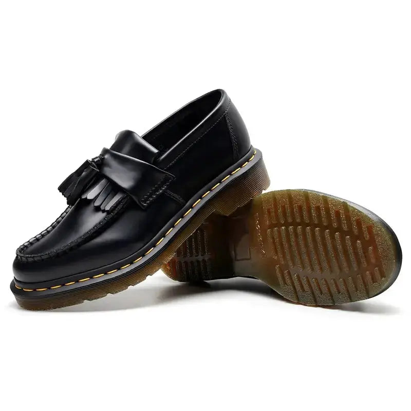 Sophisticated Black Leather Loafers