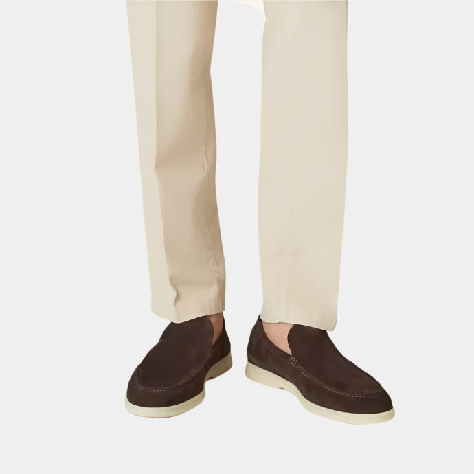 Elegant Chocolate Yacht Loafers